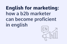 english for marketing